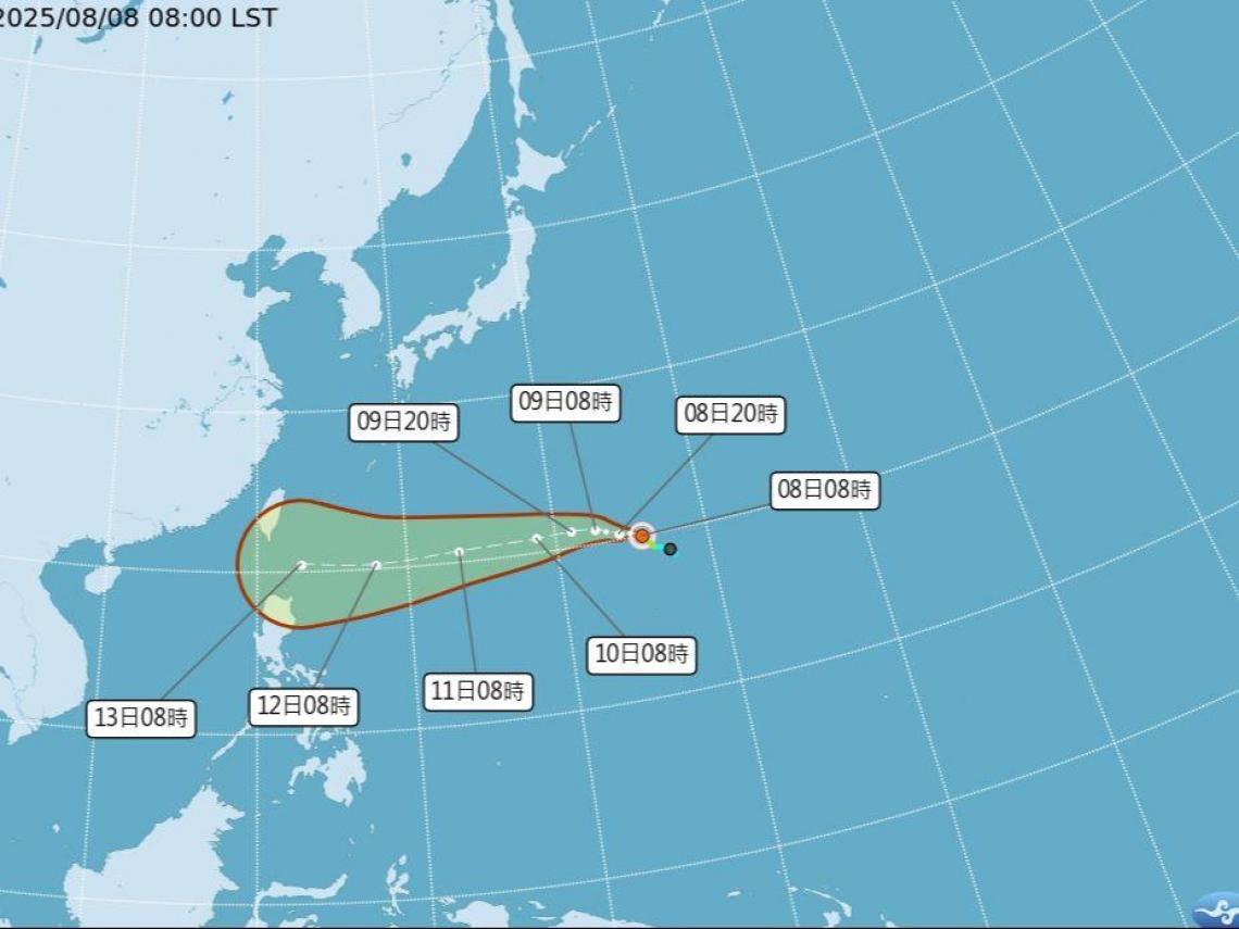 天氣／楊柳颱風最新路徑圖！直撲台灣可能變中颱：下周會放颱風假？36度＋要熱到何時？先看十日天氣報